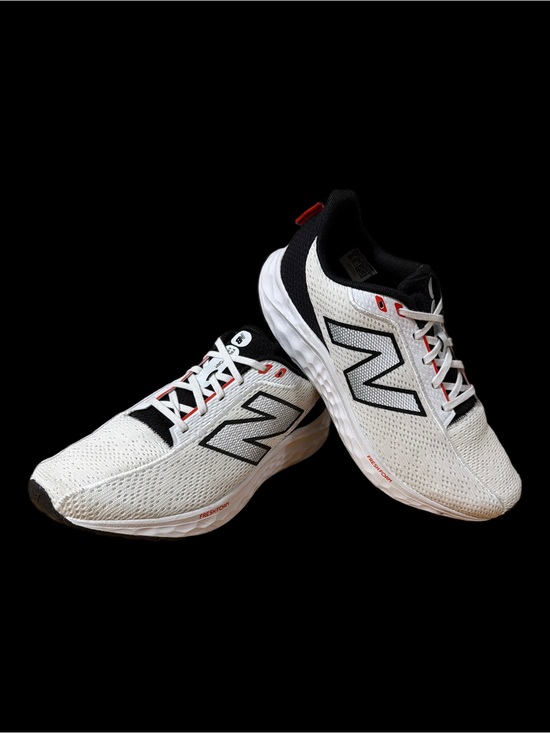 New Balance Arishi V4 Men\'s Fresh Foam Runners- White/Black/Neo Flame Size 10.5 main image 7